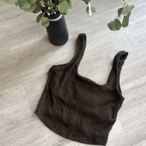 Abercrombie Simple Brown Tank